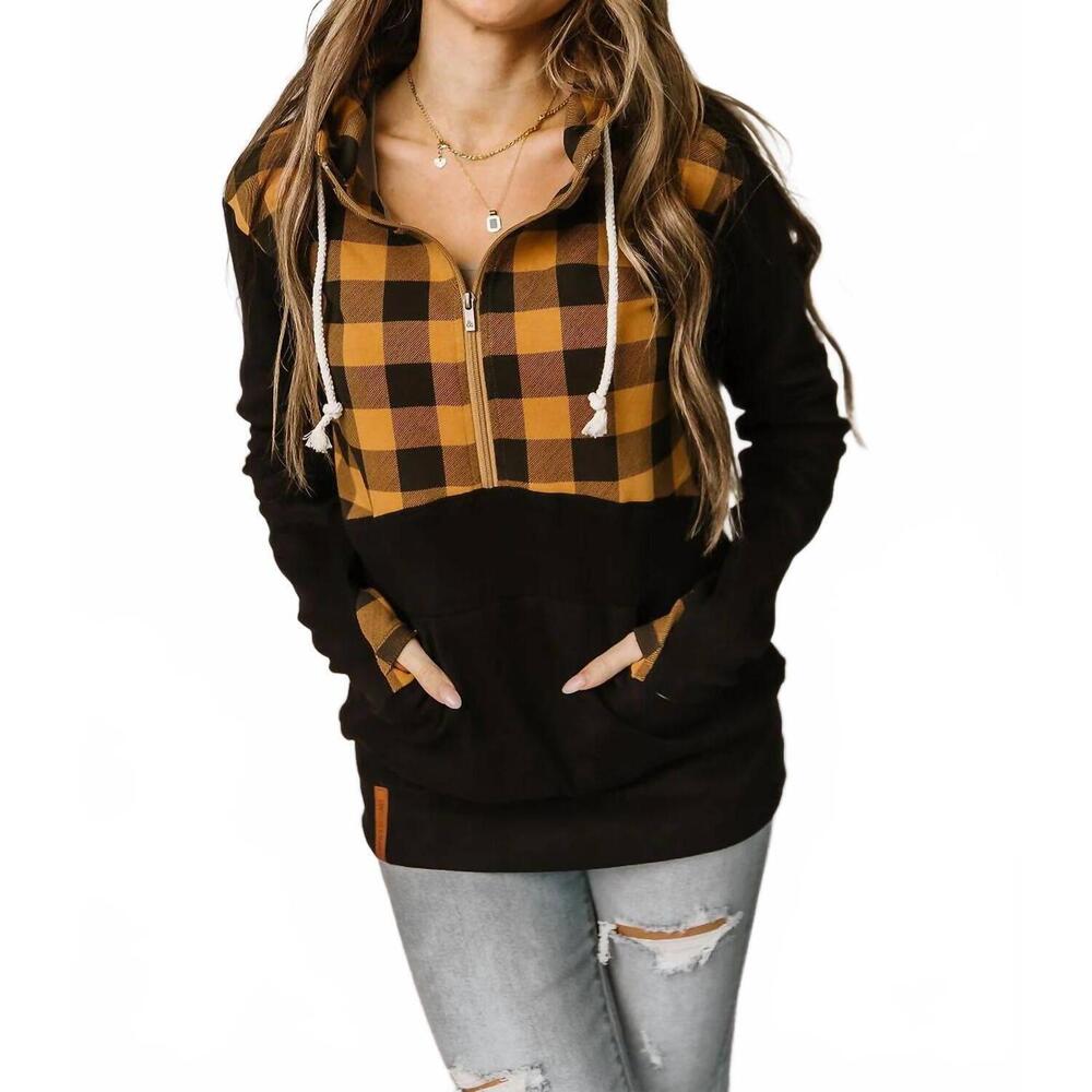 NEW AMPERSAND AVE halfzip hoodie in adventure awaits